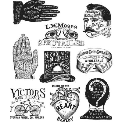 Stampers Anonymous Tim Holtz Cling Stamps - Eclectic Adverts